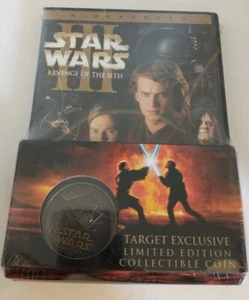 Star Wars Revenge of the Sith DVD Target Exclusive with Collectible Coin -SEALED - Picture 1 of 2