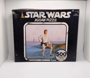 Vtg Star Wars 1977 Series 1 Luke Skywalker Kenner Jigsaw Puzzle 500 pc SEALED - Picture 1 of 17