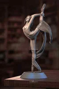Venturi Artistic Ballerina Statue 3D Print Unpainted/Unassembled - Picture 1 of 8