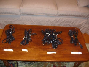LOT of 17 Std. 3 Prong Computer AC Power cord cable 3-4', 4-5', 8-6' and 2-7.5' - Picture 1 of 16