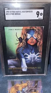 Spider-Woman Marvel cards Marvel Metal & Masterpieces SGC 9 MINT ๐ฅ - Picture 1 of 6