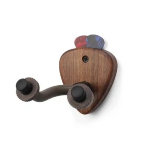 Guitar Wall Mount Hanger Holder Walnut Hook Adjustable Bracket for Bass Ukulele - Picture 1 of 9