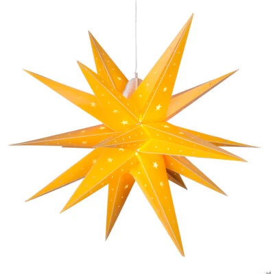 Moravian Aurora Superstar Light LED Foldable Hanging Christmas Decoration - Image 1 of 2