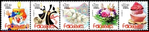 2882 MEXICO 2014 FELICIDADES, HAPPINESS, CONGRATULATIONS, STRIP OF 5, SET MNH - Picture 1 of 2