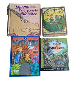 Lot de livres pop-up monstres vintage années 80 années 90 Halloween Lamont Beastie bizarres - Photo 1/10
