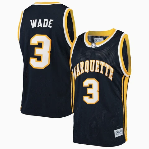 Marquette Golden Eagles Dwyane Wade Original Retro Brand Jersey Size M Cover