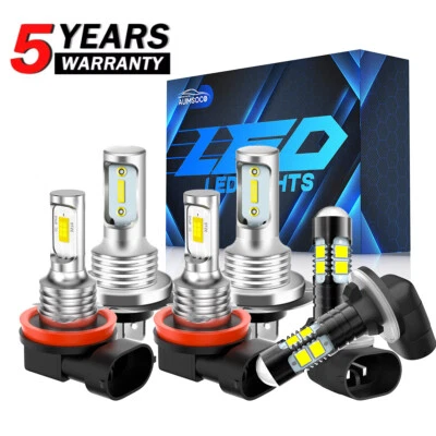 For Hyundai Elantra GT 2013-2017 H7 H11 881 LED Combo Headlight Fog Light Bulbs - Image 1 of 4