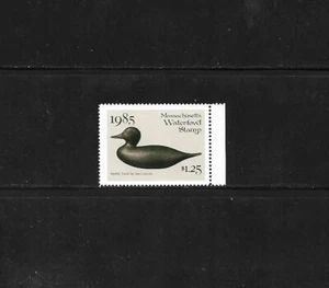 Ingresos estatales de caza/pesca: MA - Estampilla de pato 1985 MA-12 ($1.25) - Estampillada sin montar o nunca montada - Imagen 1 de 1