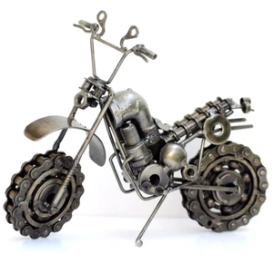 Motor bike (A) Recycled metal part, Off Road Bike, Gift for him, Graduation gift - Picture 1 of 11