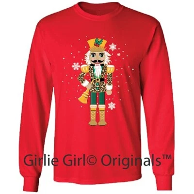 Girlie Girl Originals "Nutcracker" 2664 Red Christmas Long Sleeve T-Shirt - Image 1 of 2