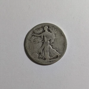 1923-S Walking Liberty Half Dollar - Circulated Condition - Free Shipping - Picture 1 of 4