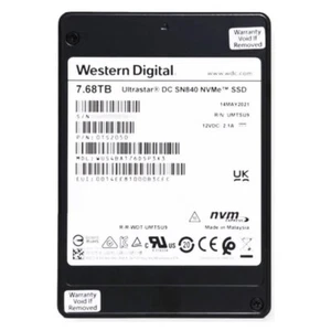 WD Ultrastar DC SN840 7.68TB SSD 2.5" PCIe Gen3.1 x4 U.2 NVMe Solid State Drive - Picture 1 of 2