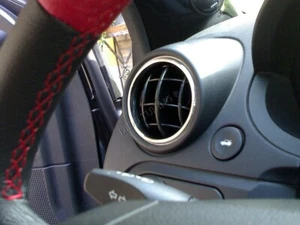 For Ford Fiesta 2002-2005 Chrome Rings For Air Vents Real Alloy Surrounds x4 - Foto 1 di 9