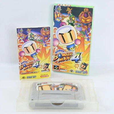 SUPER BOMBERMAN 4 Super Famicom Nintendo 6370 sf - Image 1 of 4
