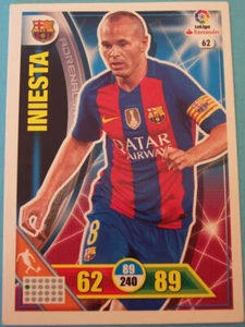 INIESTA CROMO Nº 62 - ADRENALYN LIGA 2016 17 - BARCELONA - Imagen 1 de 1
