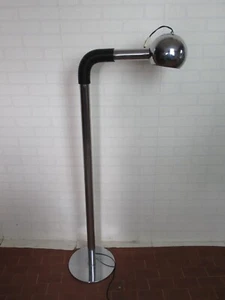 Lampada da terra cromata Space Age Modernariato anni ’70 design Italy - Imagen 1 de 16