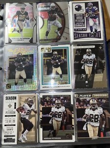 9 Card Lot Adrian Peterson Vikings Oklahoma Will Combine Shipping AL37