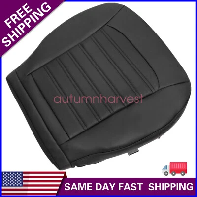Cubierta de asiento de cuero inferior del conductor perforada negra para Ford Fusion 2013 2014-2017 Foto 1 de 4