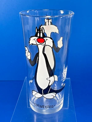 De colección 1973, Sylvester Looney Tunes, Brockway Glass, Black Letters, Pepsi, 16 oz Foto 1 de 4