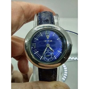 Croton Crotalus Swiss Quartz Ladies Blue Face Vintage Watch - Picture 1 of 12
