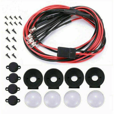 For WPL D12 RC Car Truck Upgrade Parts Spotlight Roof Dome Light Lamp with Cable - Image 1 of 4