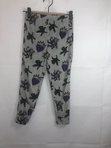 Girls Size 6/6X Gray Graphic Crows Crowns & Hearts Pirates Pajama Pants - Picture 1 of 11