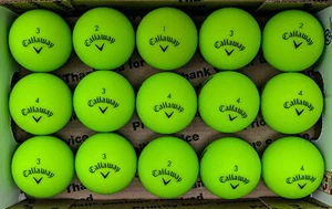 15 Callaway Supersoft Green 5A/4A Near Mint Used Golf Balls - Picture 1 of 2
