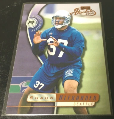 SHAUN ALEXANDER ROOKIE 2000 PLAYOFF ABSOLUTE RC CARD #1506/3000 RARE Seahawks - Image 1 of 2