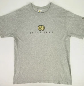 Vintage Notre Dame Shirt Herren Medium grau gold College Football ND 90s Y2K USA - Bild 1 von 11