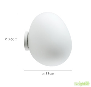 New Modern White Glass Wall lamp LED Wall Sconce  Indoor Ceiling light Fixture