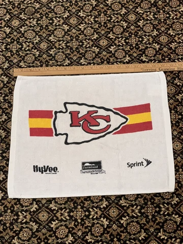 Vintage Kansas City Chiefs Towel 1990’s Sprint KC Chiefs Touchdown Towel 17x14.5 Cover