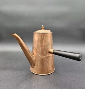 Vintage Turkish Style Copper Teapot with Side Handle - Picture 1 of 9