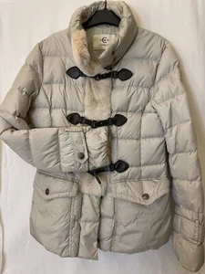 Chaqueta de invierno Cerruti 1881 beige con piel talla 42 - Imagen 1 de 17