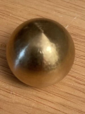 1 1/8 UNFINISHED BRASS BALL WITH 3/8" THREADED HOLE 1/8 27 IPS Thread