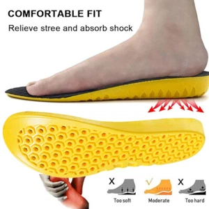 Latex Memory Foam Insole Breathable Orthopedic Sport Shoe Pads Insert Cushion US - Picture 1 of 27