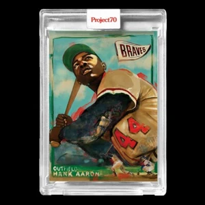 2021 Project 70 #715 1965 Hank Aaron by Andrew Thiele Braves (PR=1,148) - Picture 1 of 2