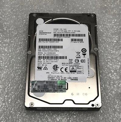HP EH0600JDXBC 600GB 2.5" 15K SAS Internal Server Hard Disk Drive HDD Tested - Image 1 of 3