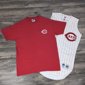 Vintage 90s Authentic Cincinnati Reds Russell Sleeveless Vest Jersey Size 36 M - Bild 1 von 23