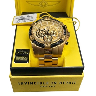 Invicta Mens Watch 25515 Bolt Quartz Chronograph 52mm Diver Gold Stainless Steel - Image 1 of 4