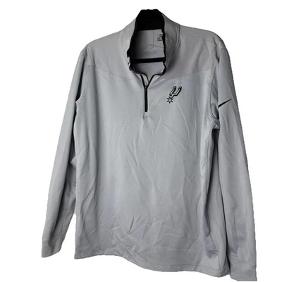 Pullover Nike San Antonio Spurs Cuarto Cremallera Para Hombre Grande NBA Baloncesto Nike Dri F Foto 1 de 4