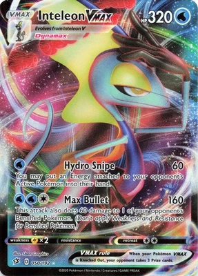 Inteleon VMAX 079/264 - Pokemon TCG Fusion Strike Ultra Rare - NM/M - Image 1 of 2
