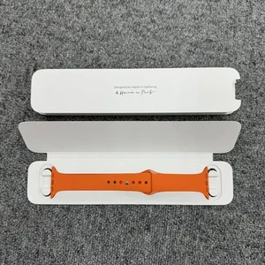 Hermès pomarańczowy pasek sportowy kompatybilny z Apple Watch 38mm 40mm 41mm 42mm - Zdjęcie 1 z 2
