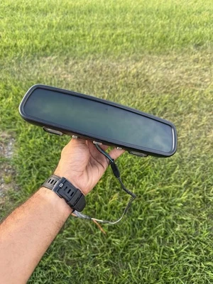 92-96 Roadmaster Impala SS - Deluxe Rearview Mirror Map Lights Rear View OEM - Image 1 of 4