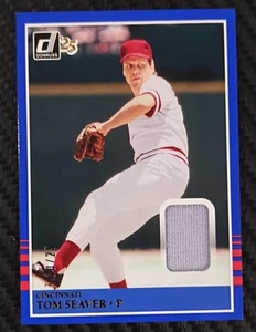 2025 Donruss Baseball Tom Seaver blau 10/25 Trikot Relikt HOF LEGEND REDS #MAT-TS - Bild 1 von 6