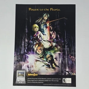 Golden Sun The Lost Age GameBoy Advance Power Print Ad/Poster Promo Art - Picture 1 of 2
