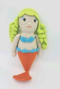 Mermaid Handmade Plush Crocheted 11" - Picture 1 of 6