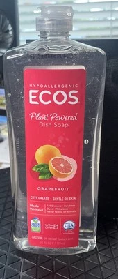 Plant Powered Dish Soap, Grapefruit, 25 fl oz (739 ml) - Image 1 of 3