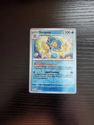 Pokemon SV04 Paradox Rift - Simipour  - Reverse Holo - 042/182 - Image 1 of 2