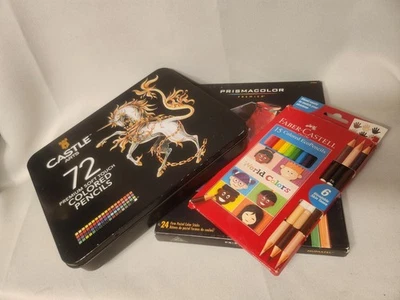 PAQUETE DE ARTE Castle Arts 72, Prismacolor Premier Nupastel 24, Faber Castell 15 piezas Foto 1 de 4