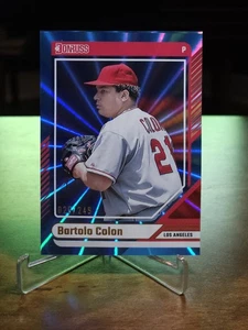 2024 Panini Donruss - Bartolo Colon #27 Carolina Blue Laser /249 - Picture 1 of 3